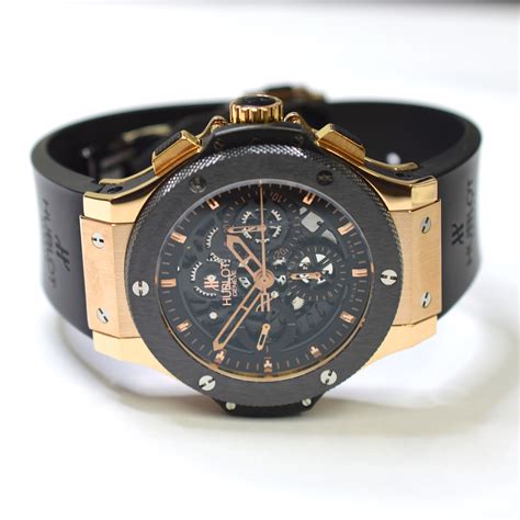 hublot 18k with rubber strap